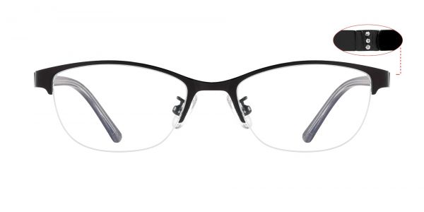 Waved Oval eyeglasses