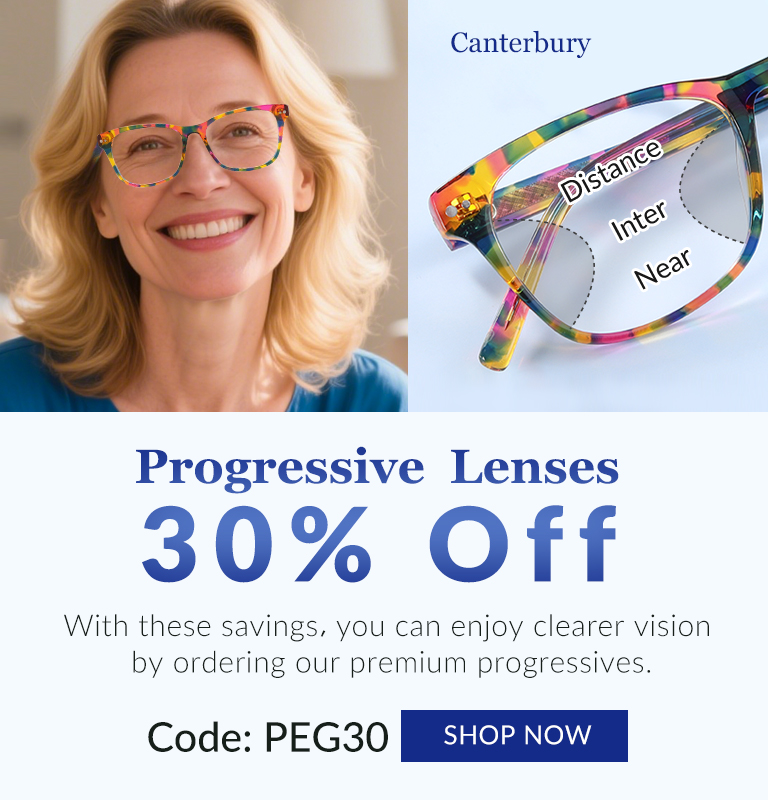 Progressive Lenses 30% Off