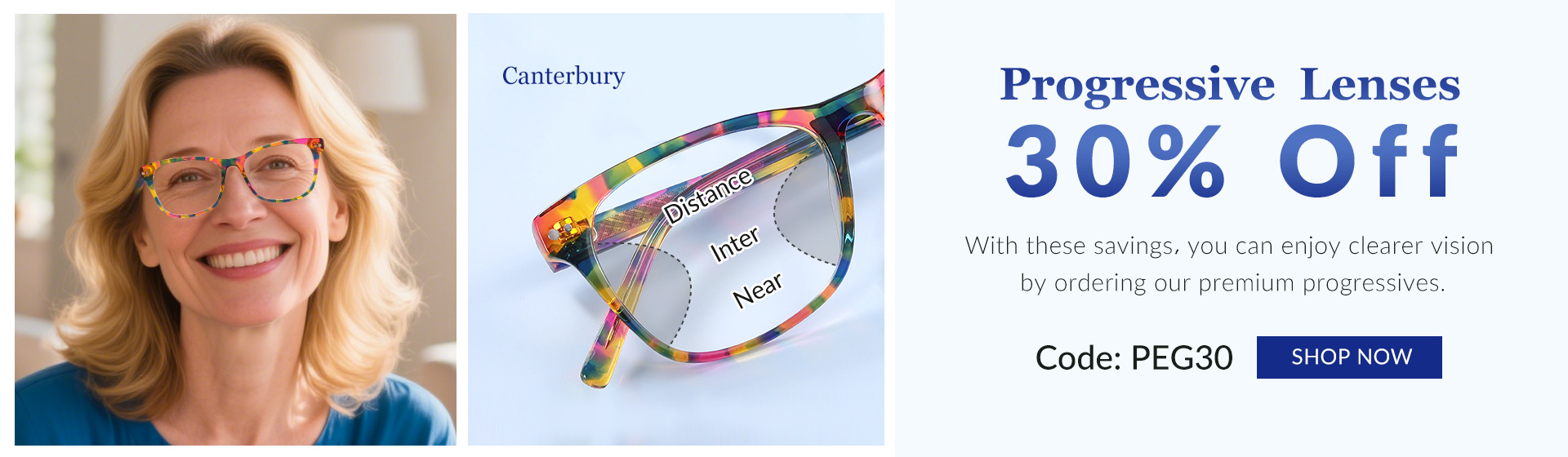 Progressive Lenses 30% Off