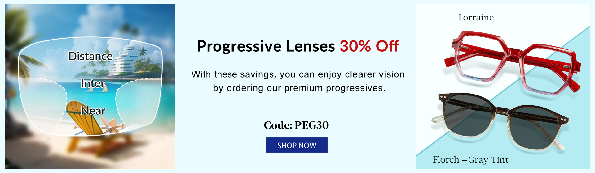 Progressive Lenses 30% Off